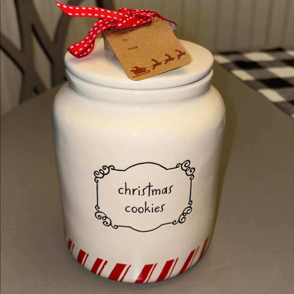 Rae Dunn Christmas Cookies Canister